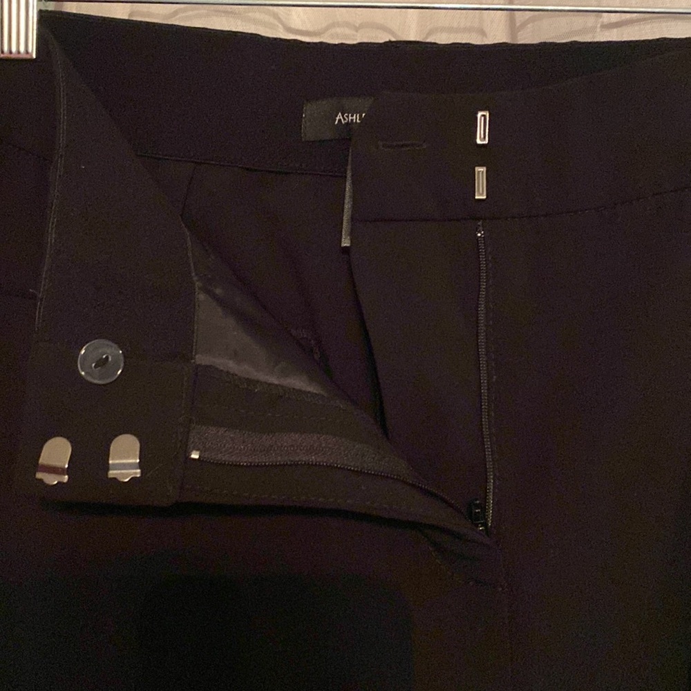 Basic Black Plus Size 16 Slacks - image 3